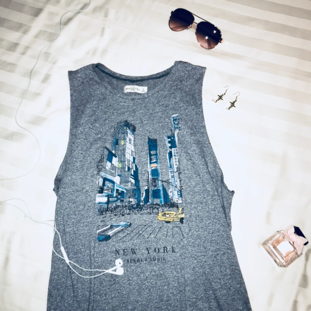 SOLD❌ Abercrombie & Fitch Gray New York Tank Top